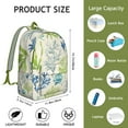 thumbnail image 5 of Nautical Sea Life Backpack with Starfish, Shell & Tropical Fish Design, Waterproof Durable Bookbag for Beach Days, School, or Coastal Summer Adventures, 5 of 5