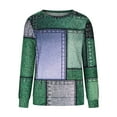 thumbnail image 4 of Pntutb Mujeres Moda Casual Geometría Impreso Suéter Manga Larga Cuello Redondo tops Pntutb Pntutb-1704, 4 of 6