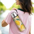 thumbnail image 6 of 20 Oz Lemon Coffee Tumbler Double Wall Insulated Stainless Steel Water Bottle | Metal Reusable Thermoses Flask with Cup Cap | Leak & Sweat Proof with Anti-Dust Lid, 6 of 7