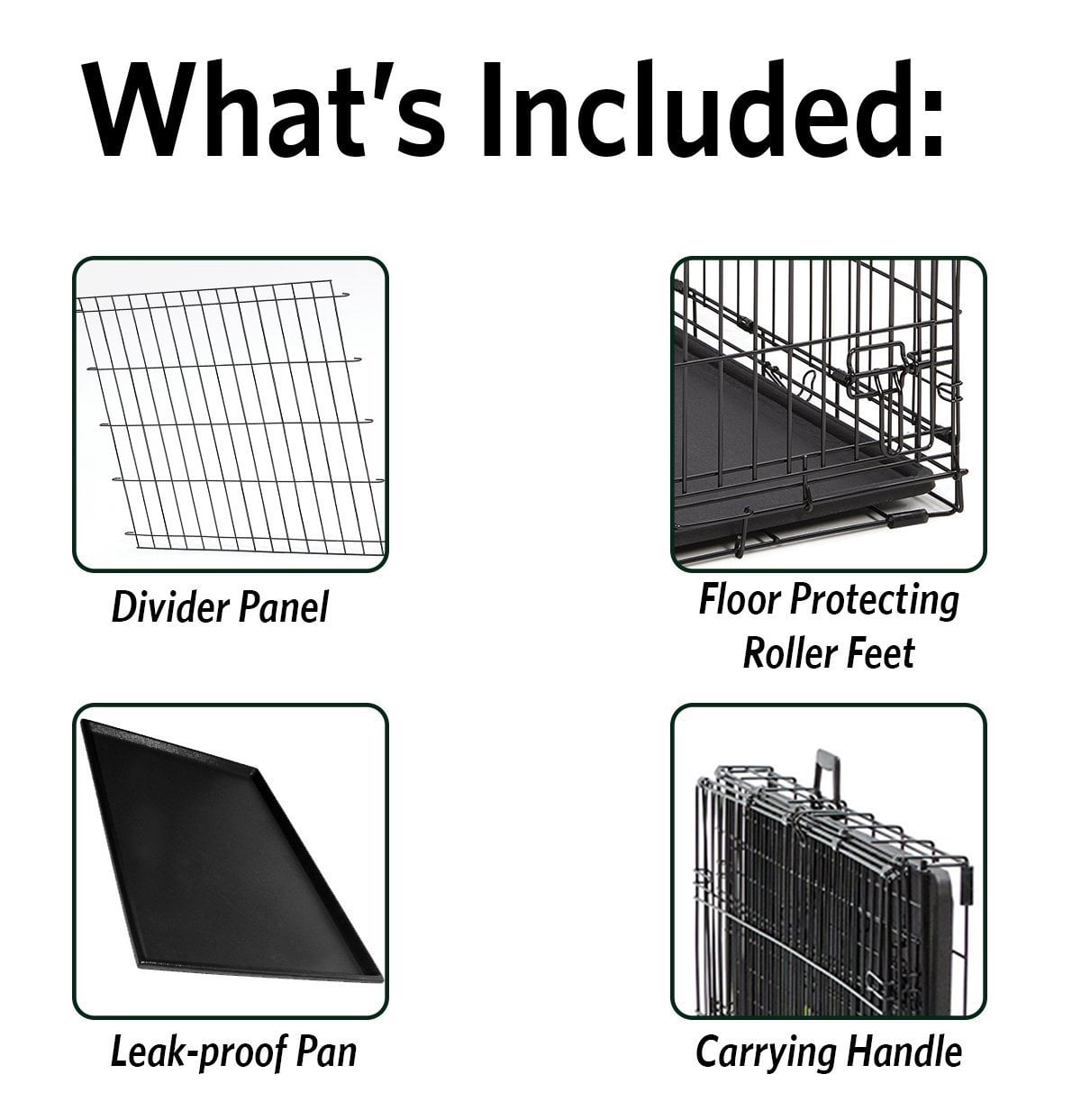 Ultima Pro 42-inch Double Door Folding Wire Dog Crate
