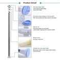 thumbnail image 2 of Telescopic Stainless Steel Shower Rod Curtain Rods No Drilling, 67-117cm, 2 of 5