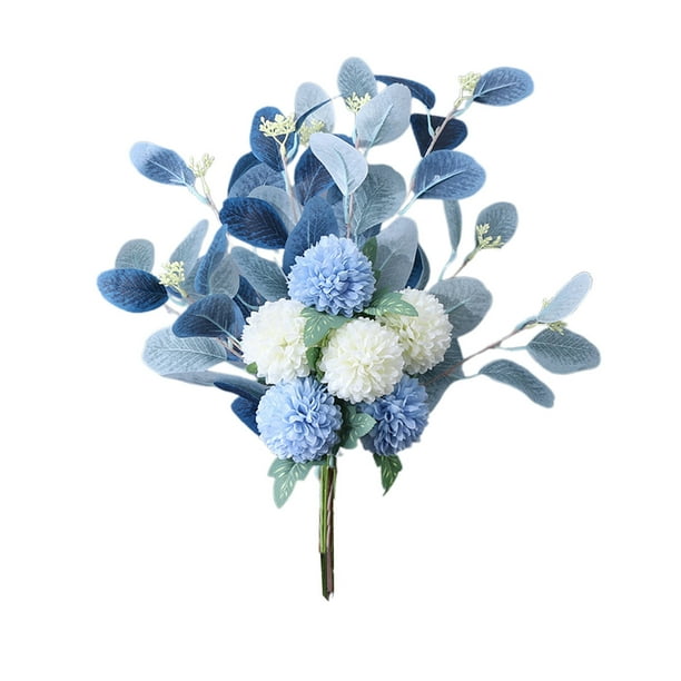 Ramo de crisantemos de flores artificiales para mesa de ping-pong, decoración del hogar