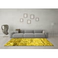 thumbnail image 3 of Ahgly Company Indoor Rectangle Oriental Yellow Industrial Area Rugs, 7' x 9', 3 of 4