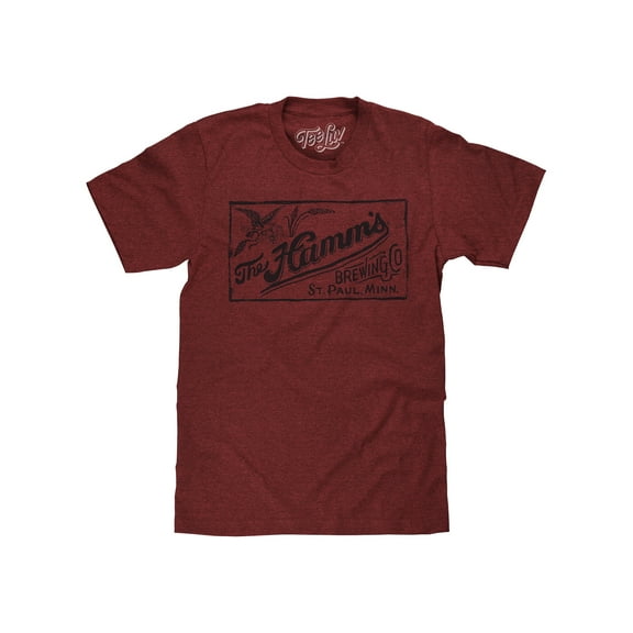 Tee Luv Men's Hamm's Brewing Company Faded Beer Logo Shirt (M)