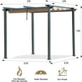 thumbnail image 2 of Historyli Go5H Pergola With Retractable Canopy, All-Weather Aluminum Pergola Gazebo, Multi-functional Patio Pavilion Gazebo,For Garden,Patio, 2 of 5