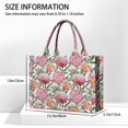 thumbnail image 3 of Large Capacity Tote Bag,Pioneer Flower Floral Print Pattern Handbag Fashion Luxury Tote Bag,15.7"x13"x 5.1" Inches,Laptop Compatible, 3 of 6