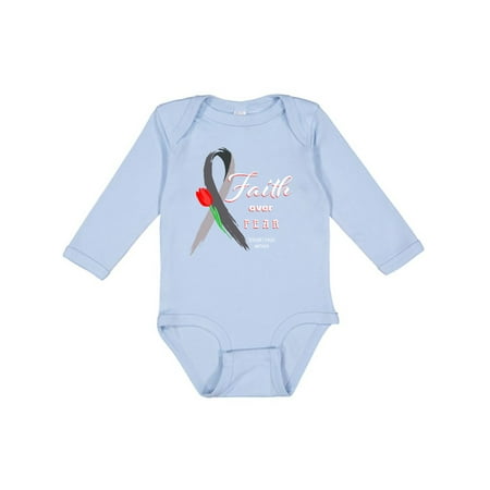 

Inktastic Faith over Fear Parkinson s Awareness with Red Tulip Boys or Girls Long Sleeve Baby Bodysuit