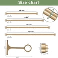 thumbnail image 4 of 16-120 Inch Curtain rods, 1 Inch Diameter Splicing and Telescoping Structure Window Treatment Rods Set Adjustable Drapery Rods Heavy Duty Pole, Warm, 4 of 7