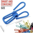 thumbnail image 2 of Casewin Chip Clips, Chip Clips Bag Clips Food Clips, Bag Clips for Food, Chip Bag Clip, Food Clips, PVC-Coated Clips for Food Packages, Clothes Pin（Mixed Colors 30 PCs）, 2 of 8