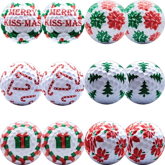 Christmas Mix Pack #2 Golf Balls 12 Pack by GBM Golf