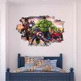 thumbnail image 4 of Avengers Superhero Wall Decals for Bedroom Self-Adhesive Wall Stickers Video Game Birthday Party Decoration, 4 of 4