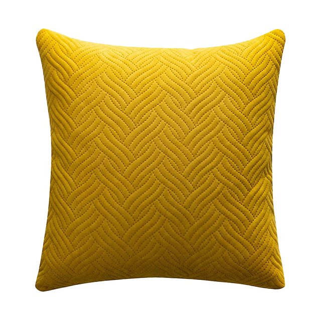 45*45cm Funda De Almohada De Sofá De Color Sólido Simple-Funda De Almohada De Terciopelo para El Hogar Estilo1 45 * 45 Cm