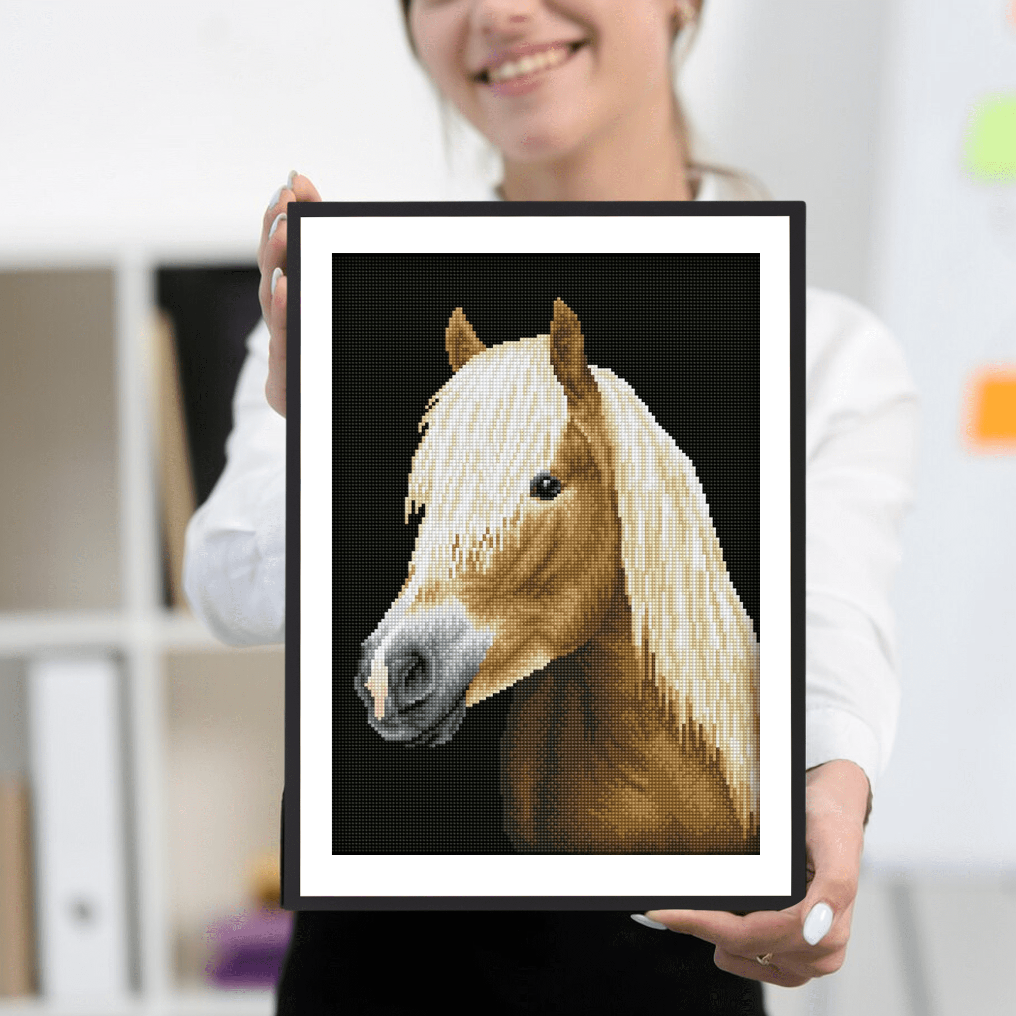 DIAMOND DOTZ® Chester Horse Diamond Painting Kit - 18.5" x 13.4"