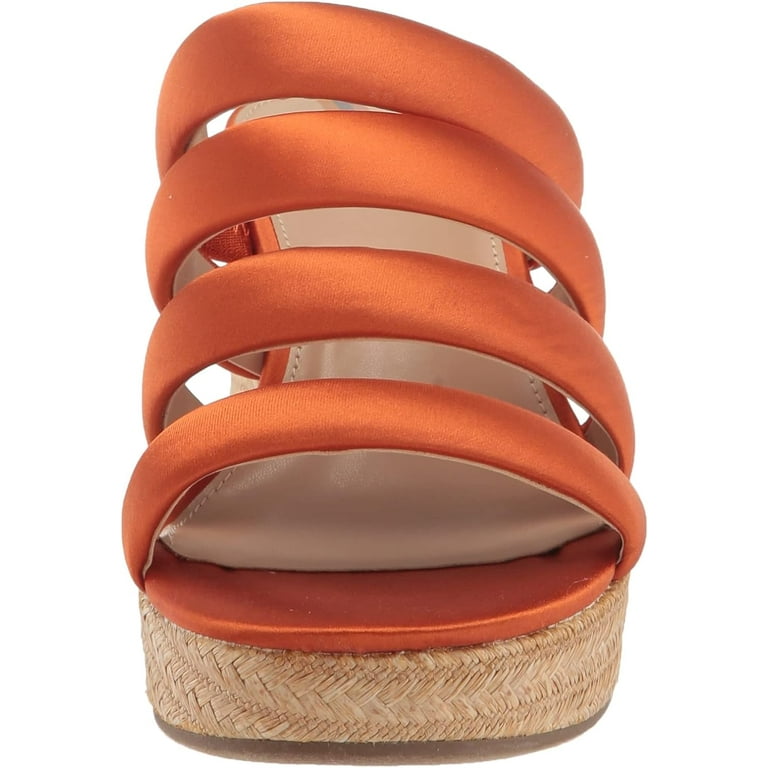 Sam Edelman Women's Yuki Platform Wedge Sandal Cali Orange 7.5M