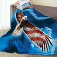 thumbnail image 2 of Floleo American Eagle Fleece Blanket for Bed, 27.6*39.4In Eagle Fleece Throw Blanket for Men, Women and Kids - Super Soft Plush Eagle Blanket Throw Print Blanket for Eagle Lovers, 2 of 5