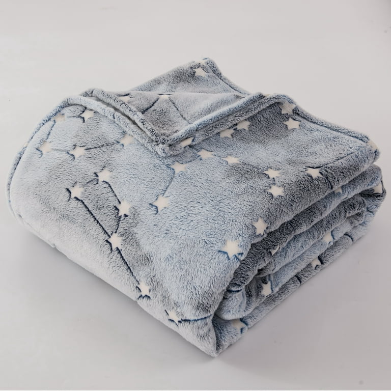 Your Zone Constellation Velvet Plush Glow in the Dark Blanket 72 x 90 Walmart