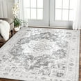 thumbnail image 3 of KUETH 8'x10' Area Rugs for Living Room, Non Slip Machine Washable Vintage Indoor Rug, Low Pile Chenille Print Rug for Bedroom Dining Room Home Office, 3 of 9