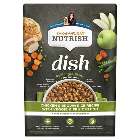 UPC: 0071190008053 | Rachael Ray Nutrish Dish Natural Premium Dry Dog Food Chicken & Brown Rice Recipe With Veggies & Fruit 11.5 Lbs (Packaging May Vary)