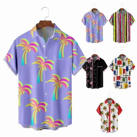 

Youth Adult Summer Beach Tee Shirts Comfortable Slim-Fit Tops Regular & Big Man Sizes