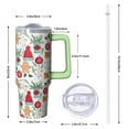 thumbnail image 2 of 30oz Christmas Ornaments Tumbler with Lid and Straw, Stainless Steel Cup with Handle Red Bowknot Travel Mug, Holiday Presents, 2 of 5