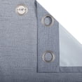 thumbnail image 3 of Lanco Blue Blackout Curtain 84 Inches Long , Set of 2 Panels , 52x84 Inch , Room Darkening Curtains for Living Room , Grommet Curtains, 3 of 5