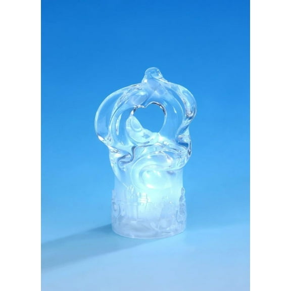 Set of 4 Clear Contemporary Small Holy Family Tabletop Decor 4"