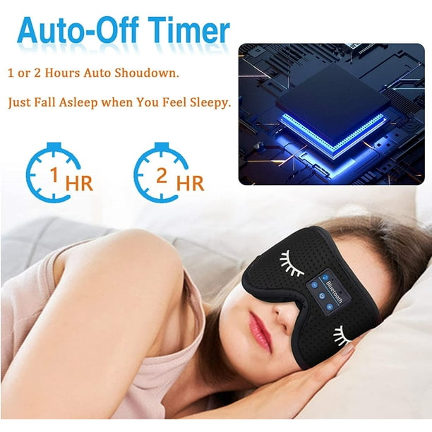 Masque de Sommeil Bluetooth Casque de Sommeil sans Fil 3D couteurs  Bluetooth Casque Anti Bruit pour Dormir Masque de Nuit Hand Make Respirant  Ultra-Douce Cache Yeux Ergonomique 