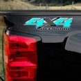 thumbnail image 2 of 4x4 Aqua Gray Chevy Truck Decals, 2 of 2