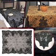 thumbnail image 2 of Summer Sale table stands for display Decorative Table Banner Halloween Decoration Halloween Festival Lace Table Runner Black Mesh, 2 of 8