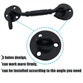 thumbnail image 5 of 3X Barn Door Lock, 4 Inch Stainless Steel Door Hook & Eye Latch with Mounting Screws, Door Lock Latch for Sliding Door, 5 of 7