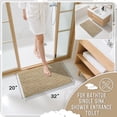 thumbnail image 2 of Alfombra de baño Yimobra, antideslizante, lavable, 80 x 50 cm, color caqui pálido, 2 of 7