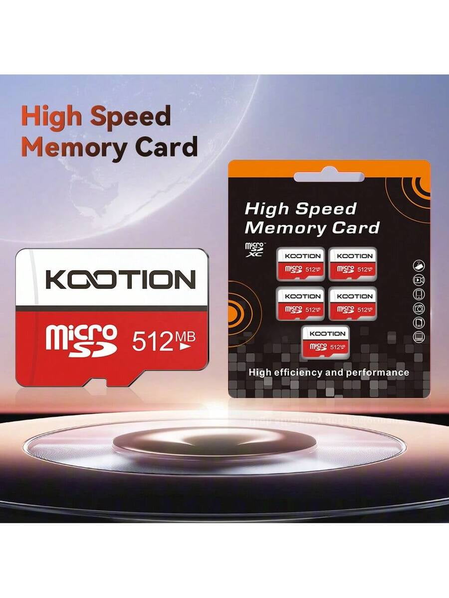 Micro SD Card 256MB 5-Pack, High-Speed TF Memory Card for Smartphones and DVRs, SD Card Mini with Adapter Included, Durable Bulk Data Storage