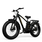 SOHAMO 26'' Fat Tire Electric Bike for Adults, 750W E Bikes for Men W/48V 15AH Battery, Shimano 7 Speed Mountain Bike for off-road, Beach, Snow UL2849