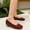 Red, variant on Rove Studio Women's Polka Dot Square Toe Ballet Flats, Classic French Retro Slip-On Walking Shoes, Comfortable Lightweight Dressy Shoes for Daily Wear Black 37