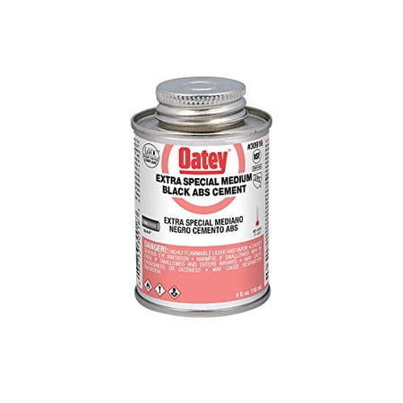 Oatey, Black, 30916 ABS Extra Special Cement, 4-Ounce, 4 oz