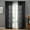 Black, variant on Rosnek Solid Tulle Sheer Window Curtains Modern Chiffon Sheer Voile Curtain For Living Room Bedroom Decoration Window Screening