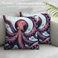 thumbnail image 3 of Octopus Tentacles Print Corduroy Throw Pillow Covers Soft Square Throw Pillow Case Home Decorations for Bed Sofa Living Room, 3 of 5