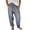 Gray, variant on Lmnyox Summer Casual Pants for Women Elastic High Waist Lounge Pants with Pocket Lightweight Beach Pants