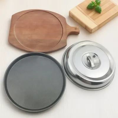 unbranded 1 Set Round Grill Board for Steak Assorted Color Nonstick Tableware Set