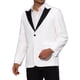 thumbnail image 4 of CHAQUETAS DE NEGOCIO INSPIRADAS CHIC PARA HOMBRES, CHAQUETAS DE TRAJE CLÁSICO DE UN SOLO BOTÓN CON SOLAPA PICO M BLANCO, 4 of 5