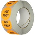 thumbnail image 1 of TapeCase INVLBL-039 Use First Inventory Label Circular Adhesive Label Orange 2 in 1000 Packs 1 Count, 1 of 3