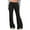 Black, variant on ManxiVoo Ballet-Inspired Flare Leggings for Women High Waisted Soft Stretch Wide Leg Yoga Pants and Lounge Bottoms L Size Black