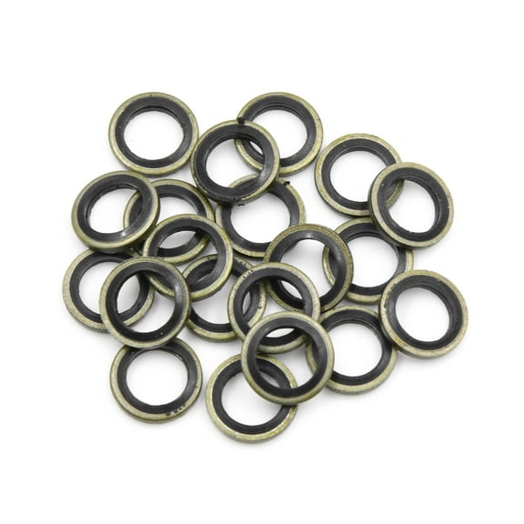 20pcs Engine Oil Crush Washers Drain Plug Gaskets 10mm ID. 16mm OD. for Auto Car