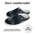 thumbnail image 6 of Daiia Forest Black Ghost Warrior Print Women’s Fuzzy Slippers Memory Foam Lightweight House Shoes Cozy Loafer Flannel House Shoes-39/40, 6 of 7