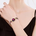 thumbnail image 4 of Deeceymbur Adjustable Jasper Heart Bracelet Love Forever Gift for Women Natural Stone Inspirational Message Rope Design Customizable Length Encouragement Jewelry Daily Wear, 4 of 5