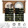 thumbnail image 6 of Green Camouflage American Flag Microfiber Kitchen Towel, Wooden Grain Soft Absorbent Dish Towels, Quick Drying Washable Dishcloths for Kitchen Cleaning, Drying Dishes, 18x28 Inches, 6 of 9