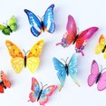 thumbnail image 4 of Butterfly Wall Decor 24 PCS, 3D Butterflies Stickers for Party Decorations with Magnets(Colorful, 24)yellow, 4 of 4