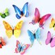 thumbnail image 4 of Decoración de pared de mariposas, 24 piezas, pegatinas de mariposas 3D para decoraciones de fiestas con imanes (coloridos, 24), 4 of 6