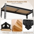 thumbnail image 6 of 5 Tier Heavy Duty Garage Shelving Unit 72 Inch 36 Inch 18 Inch 2200 LBS Load Capacity Boltless Storage Rack Black Adjustable Rust Resistant, 6 of 9