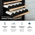 thumbnail image 2 of Edgestar Cwr532sz 24" Wide 53 Bottle Built-In Single Zone Wine Cooler - Stainless Steel, 2 of 7